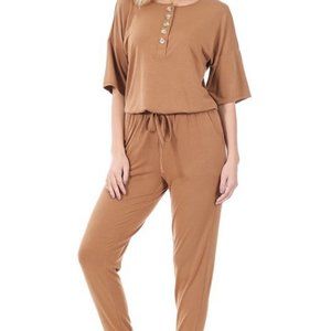 She's Passion Hazel Jogger Jumpsuit with Pockets